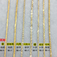 Yan's 18k gold needle-type adjustment chain universal chain bead clavicle necklace women's K gold universal Chopard pin chain plain chain accessories bold selection Chopard weight 1.5-1.7g thick about 1.2 Necklace pure 18K rose (fake one pays 10 45 adjustable