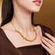 LUK FU BIJOURS Full Gold Doudou Ot Buckle 5d Gold Craft Gold Collier Set Collier Gift Prix 015078NA 17,07 grammes (y compris le coût de la main-d'œuvre 3892 yuans)