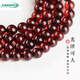 Jade beauty and natural blood amber loose beads round beads single amber beeswax spacer beads bracelet Buddha beads 108 bracelets DIY jewelry accessories blood amber round beads 8mm/single
