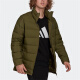 Ropa para hombres Adidas, deportes cómodos y versátiles y chaqueta de collar de pie caliente a prueba de viento IL8928 GT9197 m
