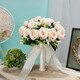 Flores de mano Novia de boda coreana Matrimonio Matrimonio Certificado Certificado Simulación Bouquet Fotografía de boda Fotografía Flores de mano Champagne + White