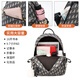 Holzspecker (Tucano) Rucksack für Frauen 2024 Neue trendige und super heiße, vielseitige, weiche Ledertasche Mode Frühlings- und Sommerreisen Damen kleiner Rucksack [6231 Models] Schwarz klein