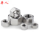
304 stainless steel Thickened hex nut Thick nut Extra thick nut M3-M30 GB55/GB6175 M4 (5mm thick) 50 pieces