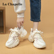 La Chapelle Chaussures féminines chaussures papa chaussures en mesh chaussures de sport légèrement respirant léger semelles épaisses chaussures de course femme doux mi zi q695 40