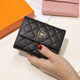 
tushky2025 new soft cowhide short wallet for women fashion small fragrance style wallet genuine leather clutch Valentine's Day gift pink
