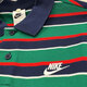 Nike (NIKE) short-sleeved POLO shirt men's 2025 summer new striped sportswear casual lapel T-shirt business half-sleeved top FN3897-410 blue and green stripes XL