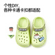 Balabala 2025 Nuevas zapatillas para niños Slippers for Boys Summer Anti-Slip Hole Shoes para niños de tamaño mediano Interior Interior Sobertura suave Sobre Verde 29 Longitud interna 19 cm (190) Adecuado para pies de longitud 19 cm