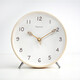 MJK table clock simple clock ornaments Nordic desktop clock living room home desktop modern personalized creative pendulum clock B style wood color