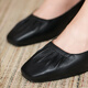 Lu Shinan Black Travail Chaussures pour femmes au printemps et automne Nouveaux talons épais chaussures simples de mouton Solide confortable Chaussures de travail rétro à talon intermédiaire