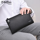 Goldlion Men's Hand -Catch Bag 2025 New Wallet Genuine Leather Beath Bolshuge Fashion Bag Bag Bag Bag Men Black [Autorización oficial: una falsa una y diez multas]