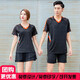 穆斯特羽毛球服套装 翻领夏季短袖乒乓球服网球服排球速干服训练运动衣服比赛队服短裙裤定制套装 9909#蓝色 M男款