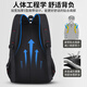 HUILI BACKPACK MEN'S BURESSIQUE MENSALE CAPOST BUSINESS Computer Sac Travel Multi-Fonctional Saclewpack Commuting Business Trip Luggage Sac Student Schoolbag Black [mise à niveau et plus grand 65L]