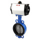 Cloud Cloud Pneumatique Valve de papillons D671X-16Q Vanne de serrage en acier inoxydable DN50 65 80 100 150 250 300 Plaque ductile DN150