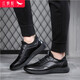 Red Dragonfly brand men's shoes, youth leather shoes, men's small black shoes, wear-resistant single shoes, business casual shoes for men C0191257