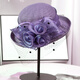 ROGOSKY CONTINADOR Sombrero de la marca Femenina de la marca Francesa y Summer Sol Gat Noble Gat Boat Flower Top de la flor Británica Big Big Mesh Flower Beige Cabeza de la cabeza 57 cm (con cuerda de mediación)