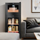 CIGARLOONG 18C cigar cabinet temperature controlled and moisturizing electronic cigar cabinet cigar box double door double temperature double control energy-saving silent cigar red wine dual-use cabinet cigars on top and tea on the bottom dual temperature zone + cedar wood shelf