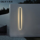 Daguanyuan (DGY) Luz de pared impermeable al aire libre Luz de parrilla minimalista Sala de estar Bonding Aura Aura Luz de nueva línea Luz Zhongshan Lámpara 003o 9227-150cm-neutral luz