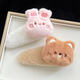 Plush Bear Rabbit Hair Clip for Women Autumn and Winter Side Bangs Clip Cute Children's BB Clip Girls Hair Clip Hair Clip Hairdress White Rabbit Clip + Pink Rabbit Clip