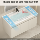 海松达不锈钢浴室柜组合陶瓷一体110cm洗手盆120大户型卫生间洗脸盆柜 奶咖色12048cm主柜+全封镜柜