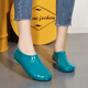 Kaiji Rui Low-Top Regenstiefel Wasserschuhe Regenstiefel Gummischuhe Frauenküche Nicht-Schlupf-Arbeit wasserdichte flache Mund Erwachsener flacher Boden kurzer Röhrenschuh Sommer Khaki 38