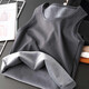 Kennedy Warm Vest Men's Velvet Men's Slim Autumn and Winter Sleeveless Sleeveless T-shirt Vest Wear Tight Bottoming Vest Dark Gray - Velvet Vest 170cm-180cm 3XL