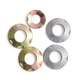 JINGGONG carbon steel six claw grounding washer bridge claw pattern 304 anti-loosening embossed anti-slip flower tooth butterfly gasket 5*12*0.7 1000 pieces color zinc discount