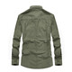
JP autumn outdoor men's long-sleeved shirt lapel casual shirt 1283 khaki M-170