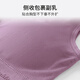Langsha Lady's fat-wrapped breasts, wide shoulders, seamless chest pads, vests, beautiful back base, single-size middle-aged and elderly large-size bra, blue, suitable for weight 100-180 Jin [Jin equals 0.5 kg]