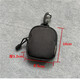 Billetera de monedas Qindu mini bolso de bolsa colgante pequeño bolso de cintura práctica bolsas de almacenamiento de la llave a los auriculares Bag negro