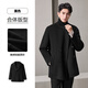 HAILAN HOME (HLA) Coat Men's Light Business Classic Series Pure Wool Warm Veste Winter Black 02 2xl 185 / 100A Recommandé 165 ~ 180jin [Jin est égal à 0,5 kg]