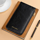 British Paul card bag women's genuine leather multi-card long wallet large capacity ultra-thin anti-theft card bag card clip gift box beige white