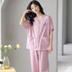 Modal Cotton Cardigan Pyjamas für Frauen im Sommer 2025 Neue Farbe kurzärmelige Hosen HOMF-753 Frauen 2xl 175 Empfohlenes Gewicht 140-158jin [Jin entspricht 0,5 kg]