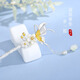 Su Shiliu's Butterfly Love Flower Hairpin S925 Silver Chinese Ancient Bell Orchid Tassel Step Shake Hairpin Birthday Gift for Girlfriend and Wife 925 Silver Butterfly Love Flower Hairpin Ancient Style Gift Box