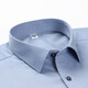 Romone Langarmes Hemd Herrengeschäft Eisenfreie modale elastische Anti-Falten-Schwarze Casual Professional Workwear Pure White Shirt Männer 9901 Grau Blau 42