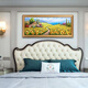 
Emperor flag hand-painted thick oil sunflower oil painting European and American living room sofa background wall decoration painting bedroom bedside dining room hanging painting 692 gold solid wood frame 180X80