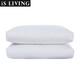 IS LIVING 100% white goose feather pillow, high-end five-star hotel feather pillow core, 100-count pure cotton anti-mite neck protection pillow core, one goose feather low pillow