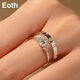 EothPT950 Platinum Moissanite Diamond Sugar Cube Galaxy Couple Ring Female Pair of Rings Wedding and Birthday Gift for Girlfriend Pair of PT950 Platinum Sugar Cube Ring + Certificate
