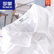 
ROMON Japanese casual men's linen short-sleeved shirts trendy linen clothes men's summer cotton linen shirts summer thin YY9711 light blue linen L