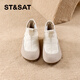 
Saturday snow boots for women flat sole plus velvet warm and cold-proof fashion short tube cotton shoes 2024 autumn new style apricot color 36 (230mm) standard code