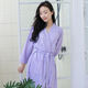 
NaiJIATU men's spring and summer thin nightgown for women's towel bathrobe plus size pajamas home clothes couple medium long short sleeve waffle charcoal grey men L 130-150Jin [Jin equals 0.5 kg]