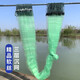 Yuxige sticky fish net fish net three-layer fishing net green silk sunken net fishing net hanging net to catch fish wire mesh sticky fish net crucian carp fish net 1.5 meters high 5 fingers 100 meters long three-layer sunken net lead pendant style