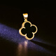 DL 1998 Fat Donglai same style 18k rose gold pendant simple color gold necklace necklace pendant accessories rose gold/black agate pendant (no chain)