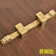 Chinese antique door bolt thickened door copper bolt old wooden door lock retro door buckle door latch solid wood door insert 29cm copper color