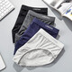 Langsha ropa interior Triángulo para hombres 7a antibacterianos de algodón de algodón de algodón transpirable 4