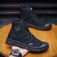 Moonlight Rabbit Fashion Martin Boots Chaussures décontractées non glissées pour hommes Chaussures de construction résistantes à l'usure légère et confortable 3522 Chaussures de jiefang Protection Labour Chaussures de randonnée Khaki 42