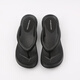 CUGGCK Japanese heel thick-soled flip flops for women in summer wear 2025 new fashionable non-slip simple foot-clip beach sandals 5012 black high-heel thick-soled flip flops 39/40