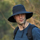 Xinhaorui mountaineering hat summer sun protection fisherman hat men and women western cowboy hat outdoor dome sun hat big brimmed straw hat card color [shop main recommendation] 56-60cm