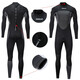 HiSEA1.5mm wetsuit men's thermal suit one-piece surfing suit snorkeling suit jellyfish suit swimsuit winter swimsuit black S