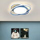 Lámpara de techo LED de la lámpara de dormitorio de Dunjia Lámpara de habitación súper brillante de estilo súper brillante Wuji Dimming Zhongshan Lámpara Negro 693 Modelo - Diámetro 42 cm Luz de tres colores