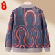 Fengxiao Mom Winter Jacket 2025 New Middle-aged Women's Knitted Tops Middle-aged and Elderly Autumn and Winter Plush Sweater Cardigans